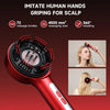 3-in-1 Electric Scalp Massager & Hair Oil Applicator Brush – Portable Waterproof Head Massager for Hair Growth & Relaxation